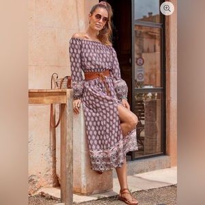 Venus Paisley Maxi Dress